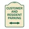 Signmission Reserved Parking Customer and Visitor Parking Heavy-Gauge Aluminum Sign, 24" x 18", TG-1824-23054 A-DES-TG-1824-23054 - alternate 1